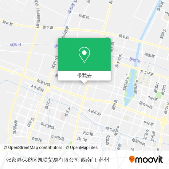 张家港保税区凯联贸易有限公司-西南门地图