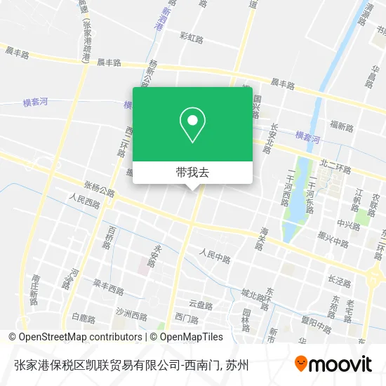 张家港保税区凯联贸易有限公司-西南门地图