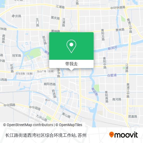 长江路街道西湾社区综合环境工作站地图