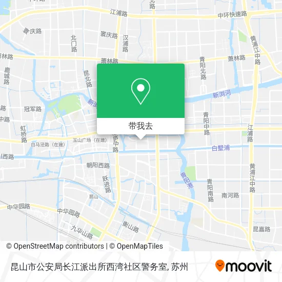 昆山市公安局长江派出所西湾社区警务室地图