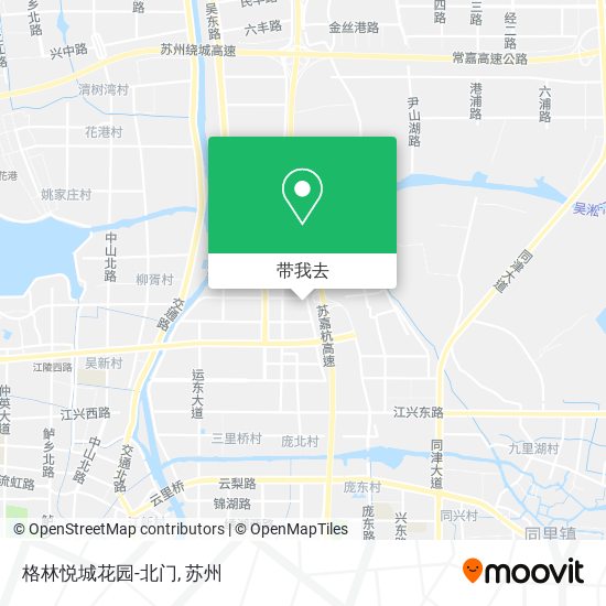 格林悦城花园-北门地图
