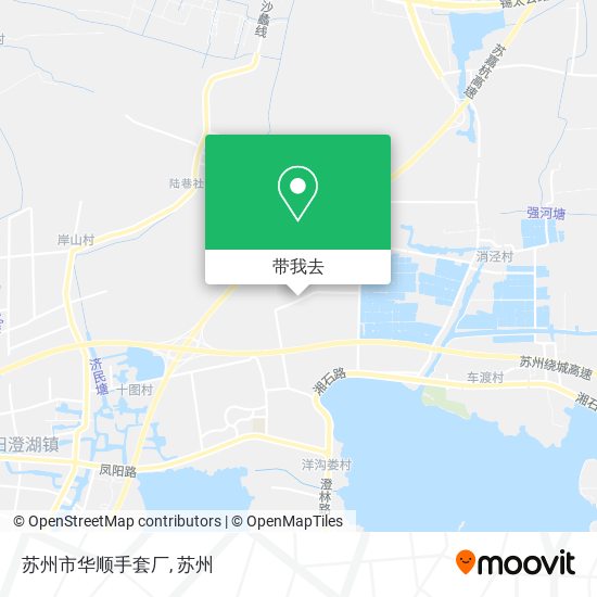 苏州市华顺手套厂地图