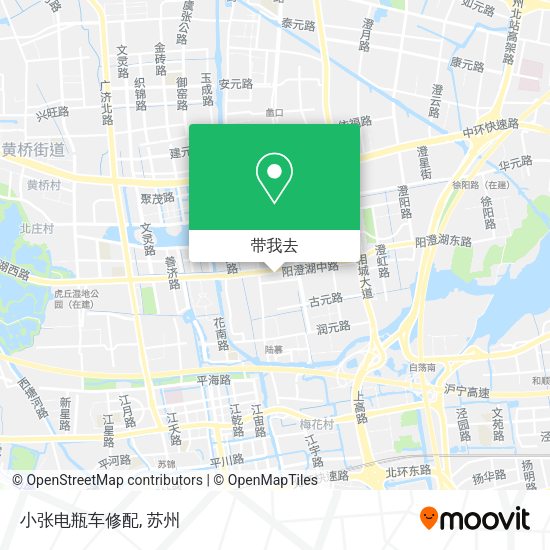 小张电瓶车修配地图