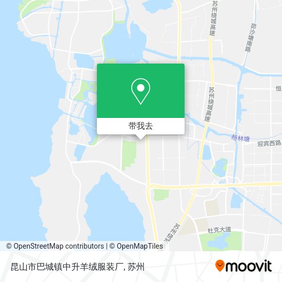 昆山市巴城镇中升羊绒服装厂地图