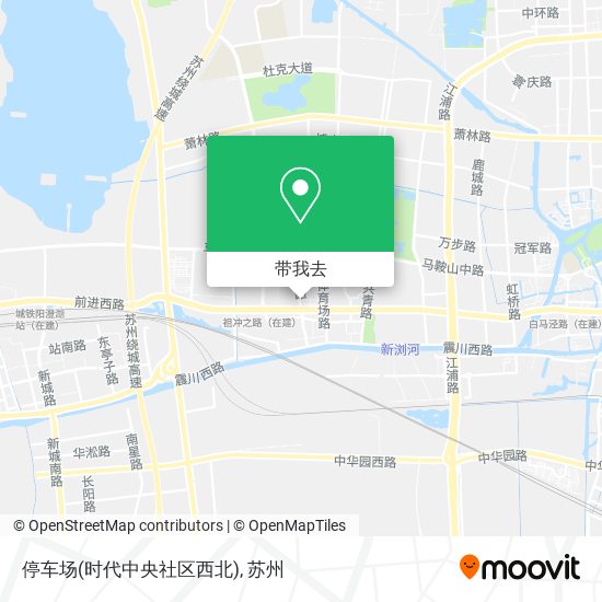 停车场(时代中央社区西北)地图