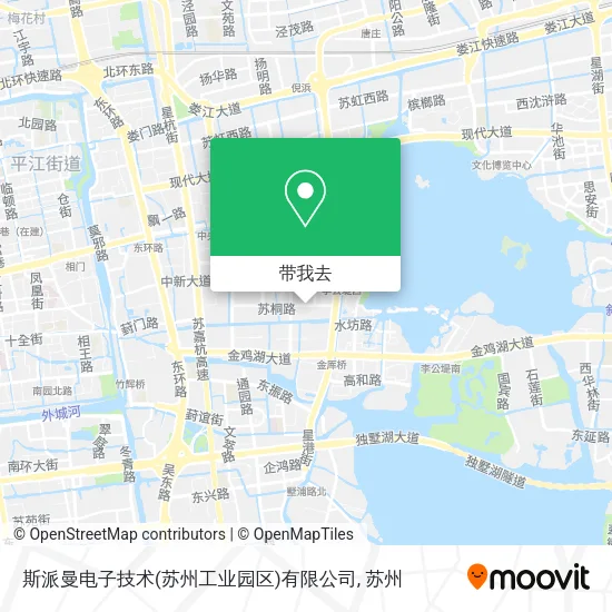 斯派曼电子技术(苏州工业园区)有限公司地图