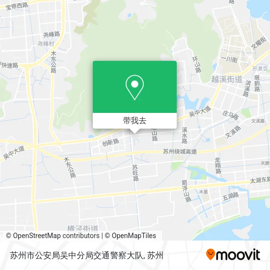 苏州市公安局吴中分局交通警察大队地图