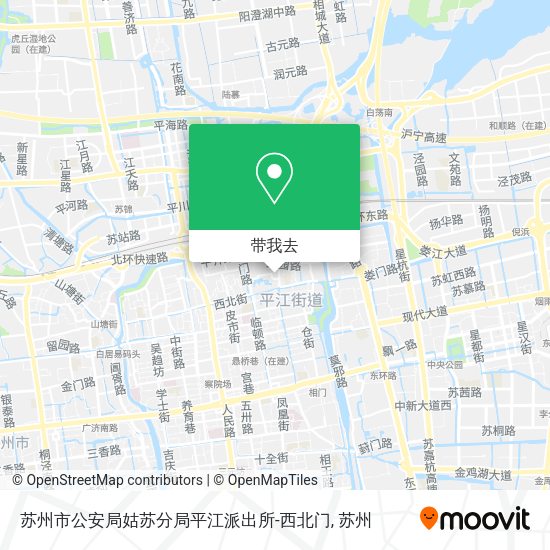 苏州市公安局姑苏分局平江派出所-西北门地图