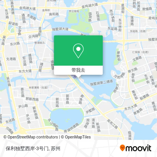 保利独墅西岸-3号门地图