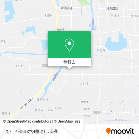吴江区秋田纺织整理厂地图