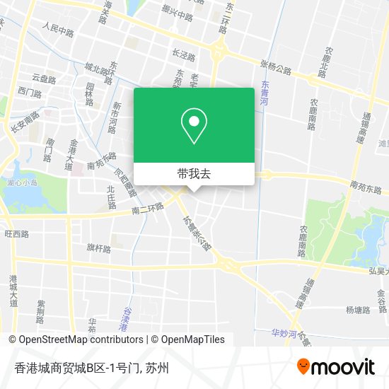 香港城商贸城B区-1号门地图