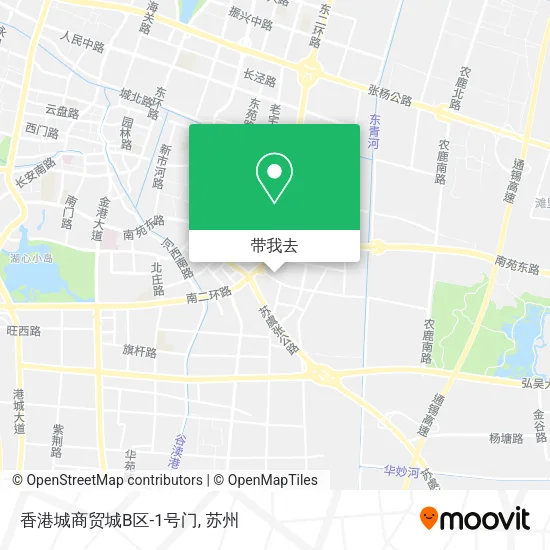 香港城商贸城B区-1号门地图