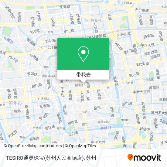 TESIRO通灵珠宝(苏州人民商场店)地图