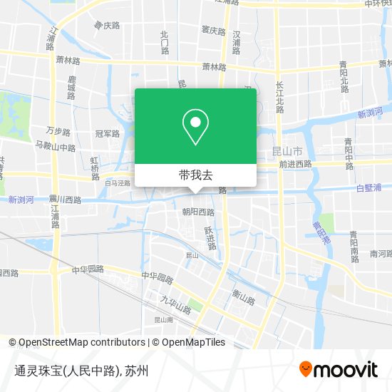 通灵珠宝(人民中路)地图