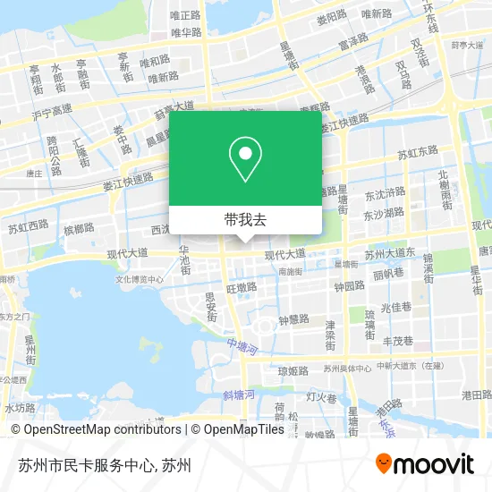 苏州市民卡服务中心地图
