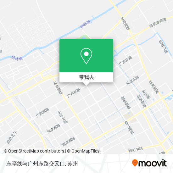 东亭线与广州东路交叉口地图