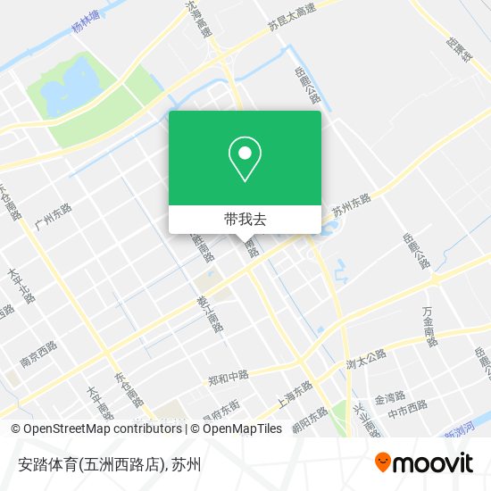 安踏体育(五洲西路店)地图