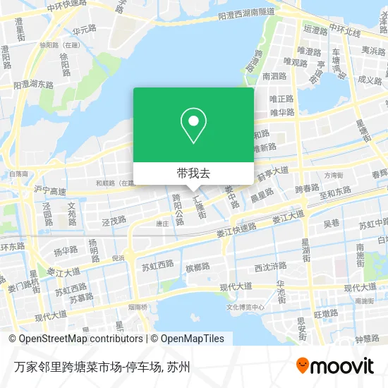 万家邻里跨塘菜市场-停车场地图