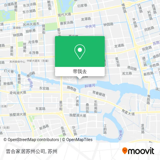 晋合家居苏州公司地图