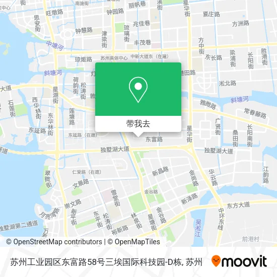 苏州工业园区东富路58号三埃国际科技园-D栋地图