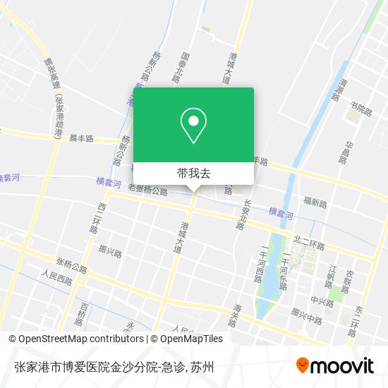 张家港市博爱医院金沙分院-急诊地图