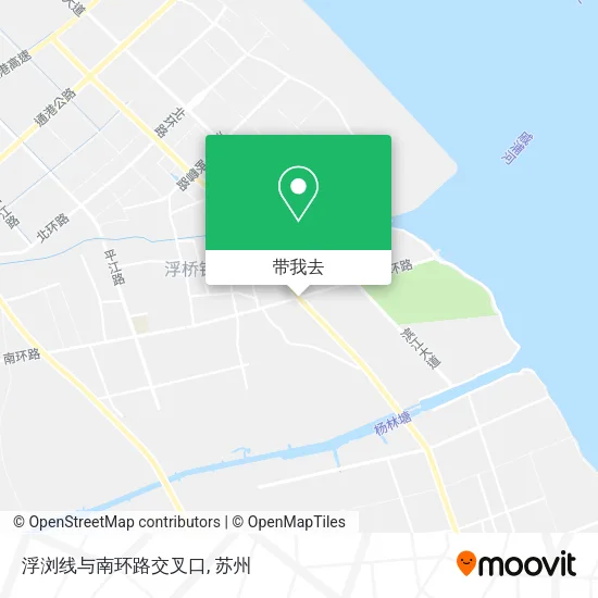 浮浏线与南环路交叉口地图