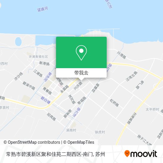 常熟市碧溪新区聚和佳苑二期西区-南门地图