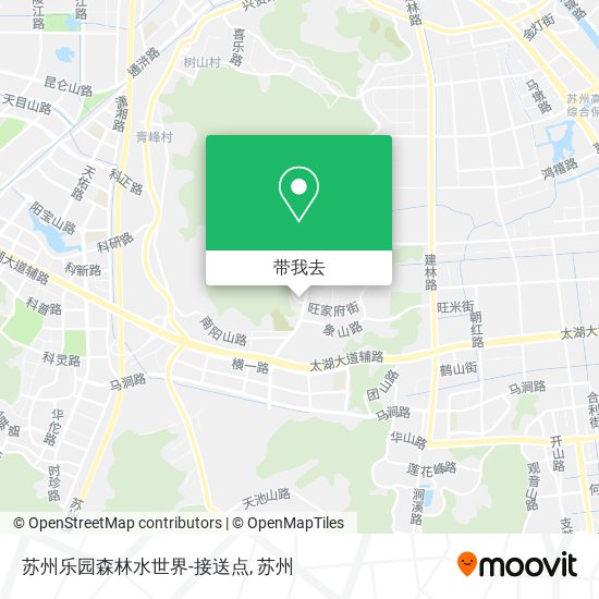 苏州乐园森林水世界-接送点地图