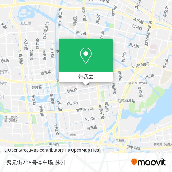 聚元街205号停车场地图