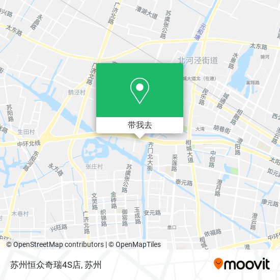 苏州恒众奇瑞4S店地图