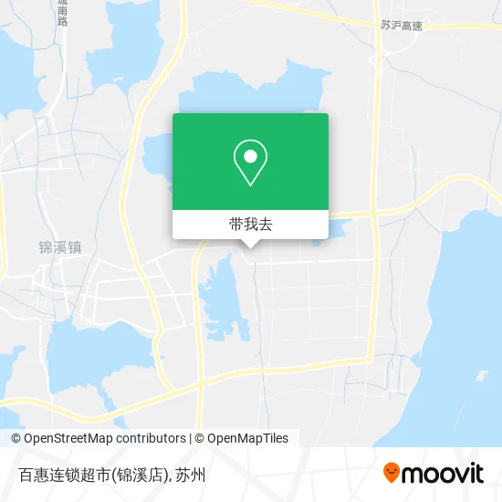 百惠连锁超市(锦溪店)地图