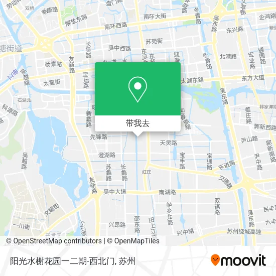 阳光水榭花园一二期-西北门地图