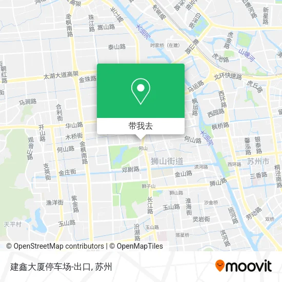 建鑫大厦停车场-出口地图