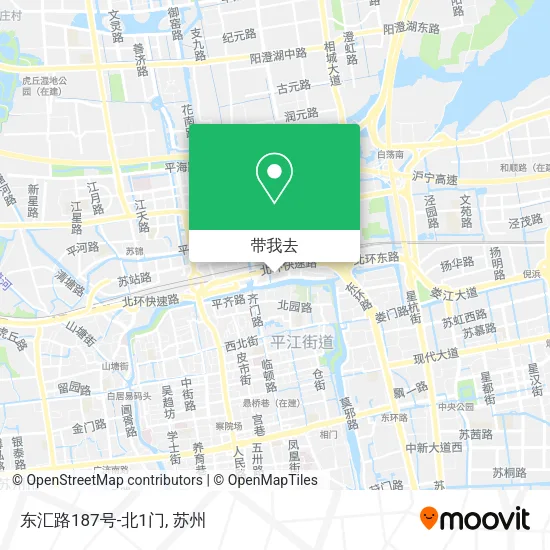 东汇路187号-北1门地图