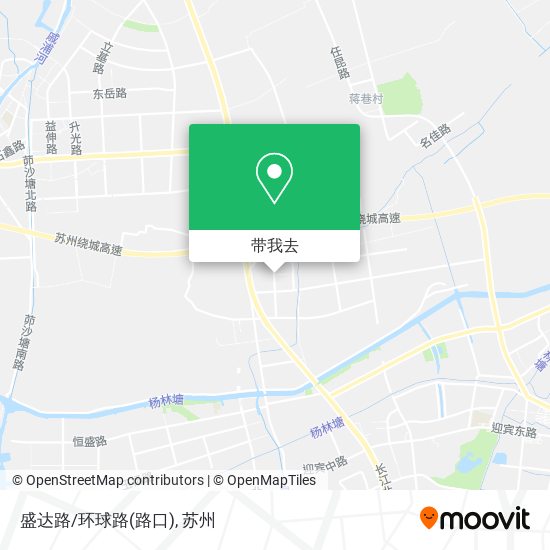 盛达路/环球路(路口)地图