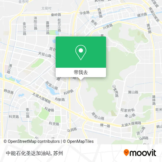 中能石化圣达加油站地图