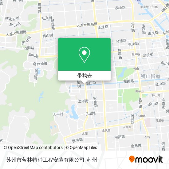 苏州市蓝林特种工程安装有限公司地图
