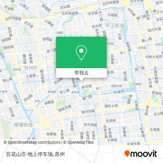 百花山庄-地上停车场地图