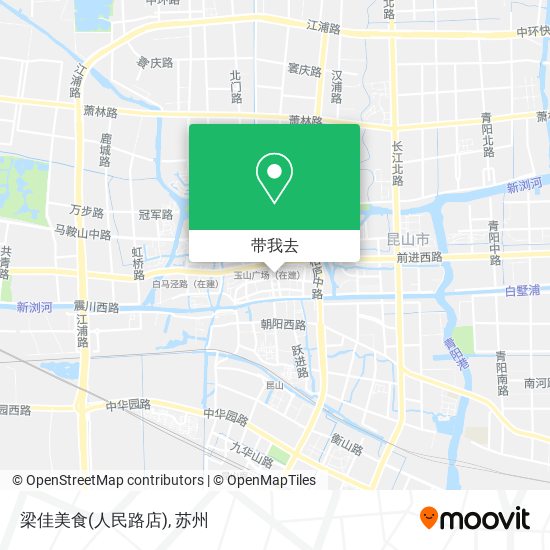 梁佳美食(人民路店)地图