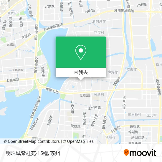 明珠城紫桂苑-15幢地图