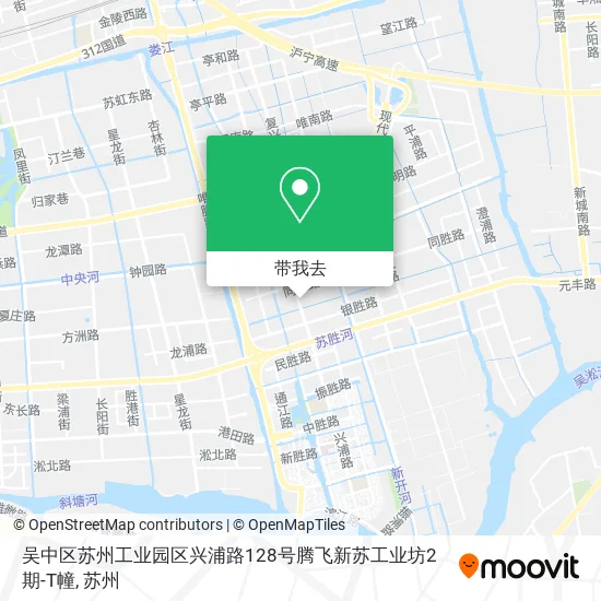 吴中区苏州工业园区兴浦路128号腾飞新苏工业坊2期-T幢地图