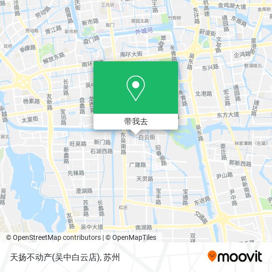 天扬不动产(吴中白云店)地图