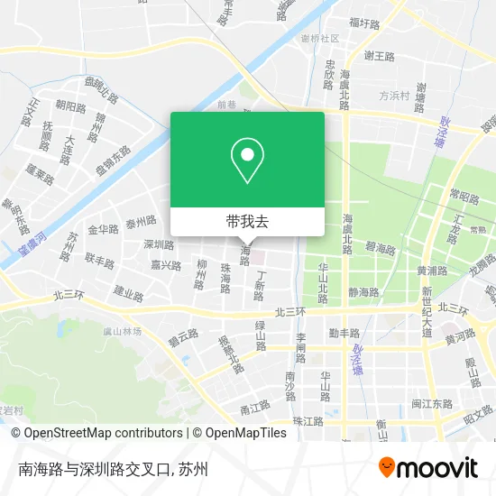 南海路与深圳路交叉口地图