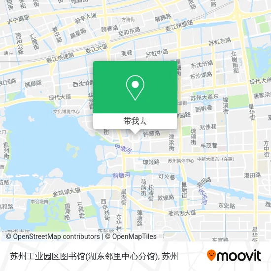 苏州工业园区图书馆(湖东邻里中心分馆)地图