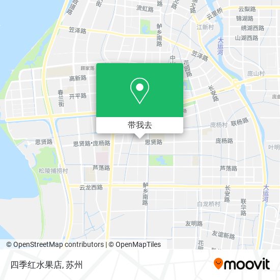 四季红水果店地图