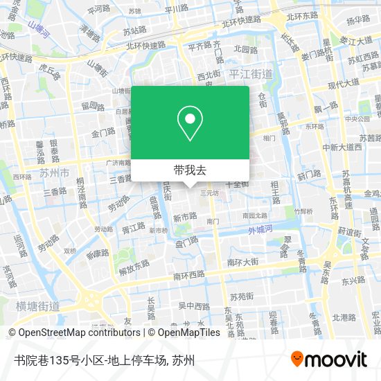 书院巷135号小区-地上停车场地图