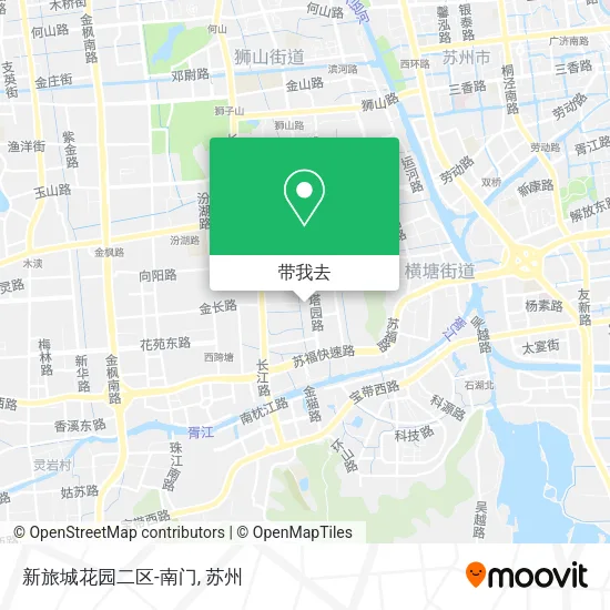 新旅城花园二区-南门地图