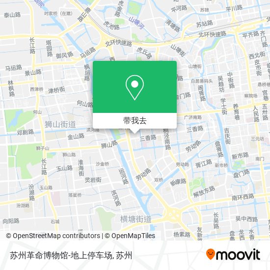 苏州革命博物馆-地上停车场地图