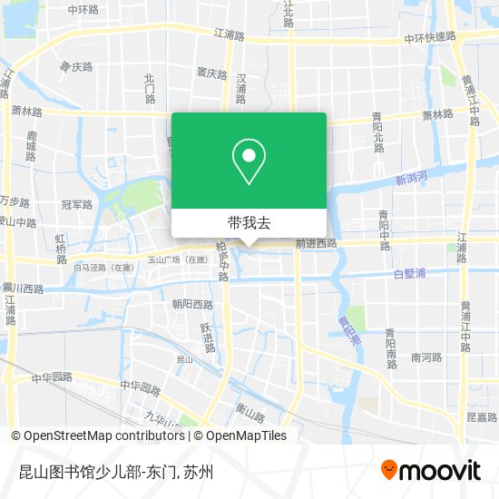 昆山图书馆少儿部-东门地图
