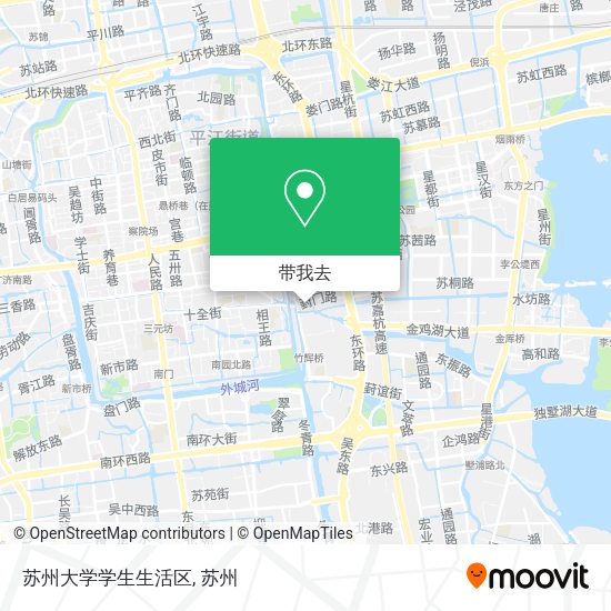 苏州大学学生生活区地图